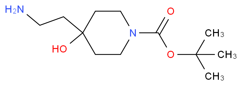 1-Boc-4-(2-Aminoethyl)-4-hydroxypiperidine_分子结构_CAS_1179338-62-5)