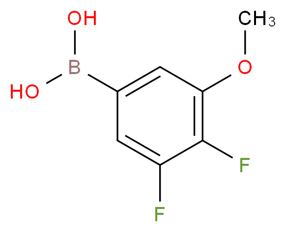 (3,4-difluoro-5-methoxyphenyl)boronic acid_分子结构_CAS_925910-42-5