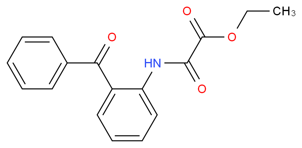Ethyl 2-(2-benzoylanilino)-2-oxoacetate_分子结构_CAS_)