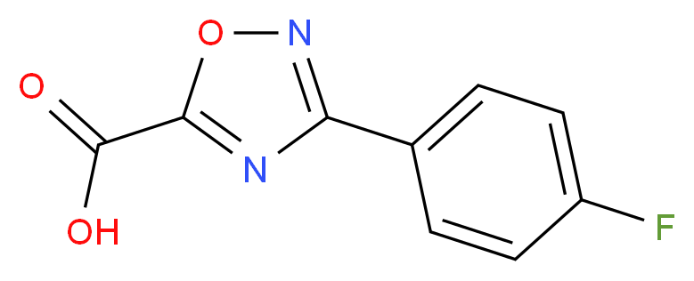 3-(4-fluorophenyl)-1,2,4-oxadiazole-5-carboxylic acid_分子结构_CAS_944896-51-9