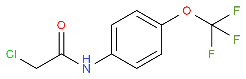 2-Chloro-N-(4-(trifluoromethoxy)phenyl)acetamide_分子结构_CAS_161290-85-3)