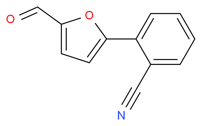 2-(5-formyl-2-furyl)benzonitrile_分子结构_CAS_299442-23-2)