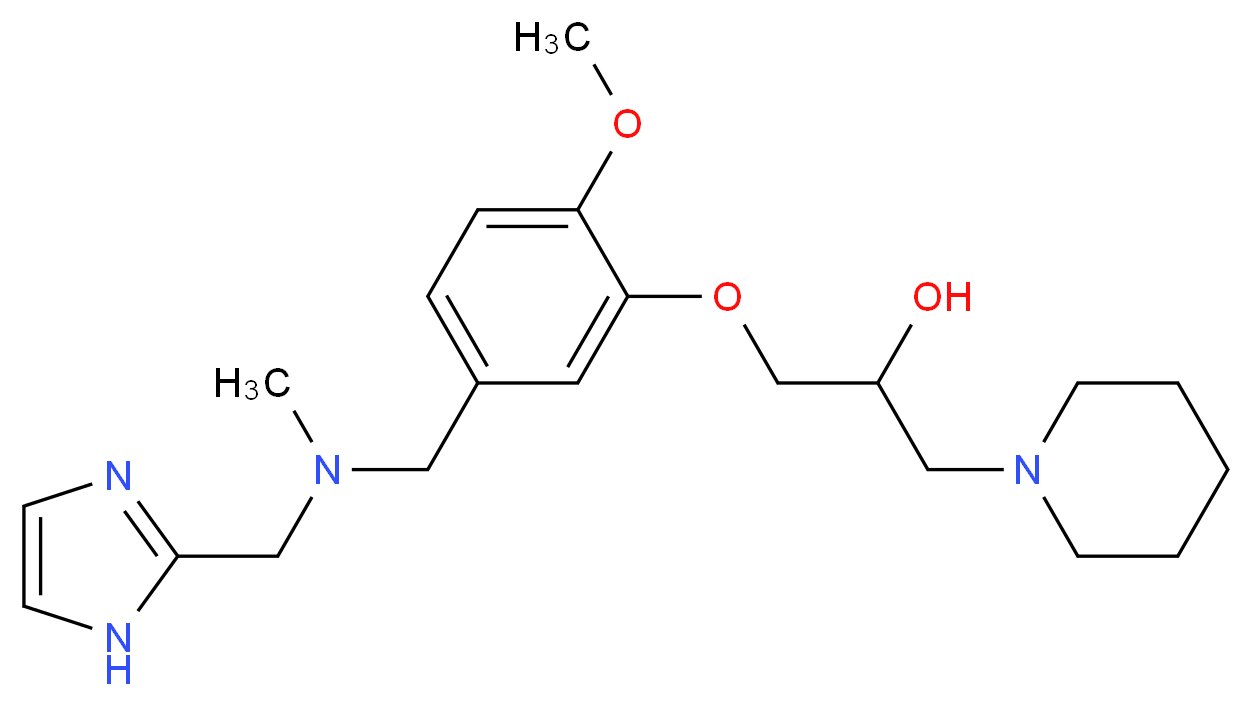 1-(5-{[(1H-imidazol-2-ylmethyl)(methyl)amino]methyl}-2-methoxyphenoxy)-3-piperidin-1-ylpropan-2-ol_分子结构_CAS_)
