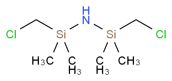 1,3-bis(CHLOROMETHYL)TETRAMETHYL DISILAZANE_分子结构_CAS_14579-91-0)