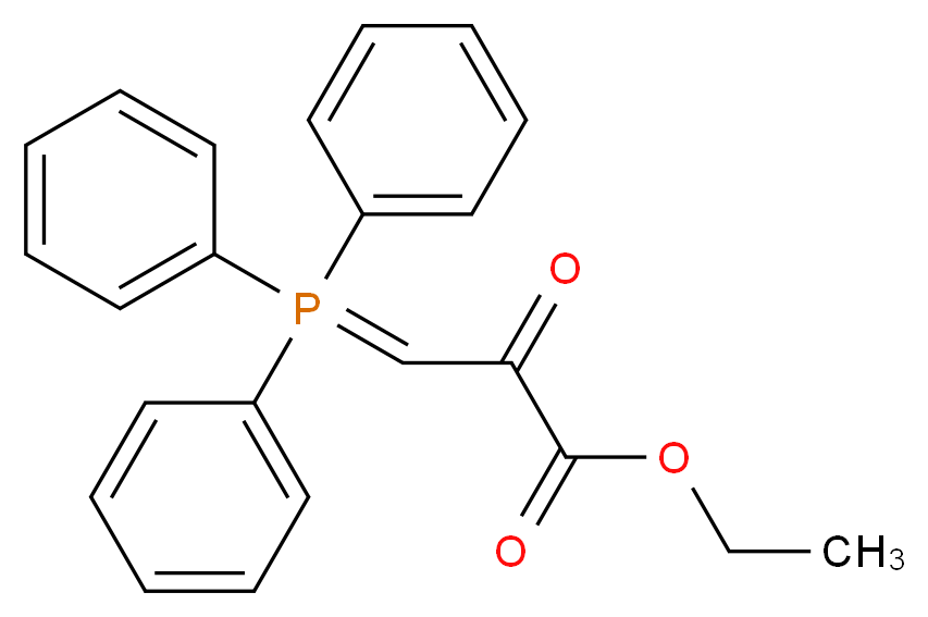 ethyl 2-oxo-3-(triphenyl-$l^{5}-phosphanylidene)propanoate_分子结构_CAS_13321-61-4