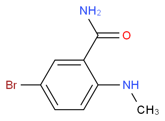 5-Bromo-2-(methylamino)benzamide_分子结构_CAS_22721-18-2)