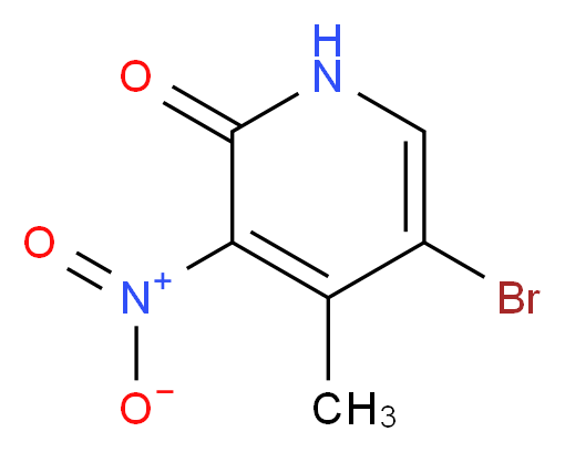 5-bromo-4-methyl-3-nitro-1,2-dihydropyridin-2-one_分子结构_CAS_228410-90-0