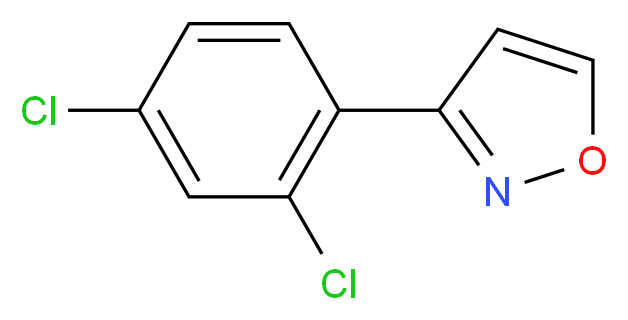 3-(2,4-Dichlorophenyl)isoxazole_分子结构_CAS_260973-78-2)