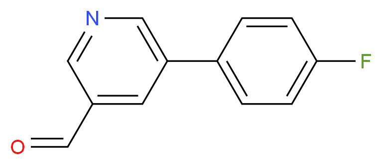 5-(4-fluorophenyl)pyridine-3-carbaldehyde_分子结构_CAS_381684-96-4