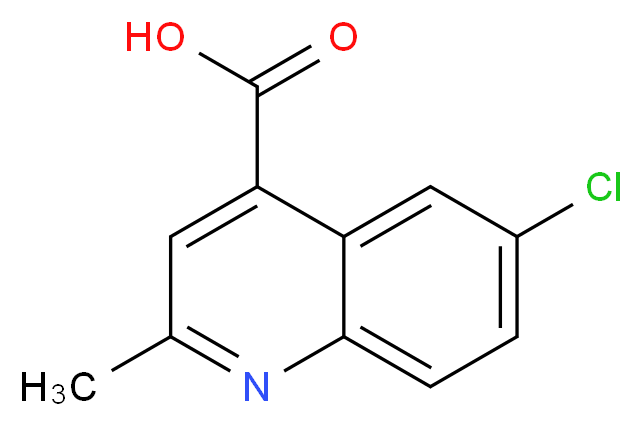 6-Chloro-2-methylquinoline-4-carboxylic acid_分子结构_CAS_436087-49-9)