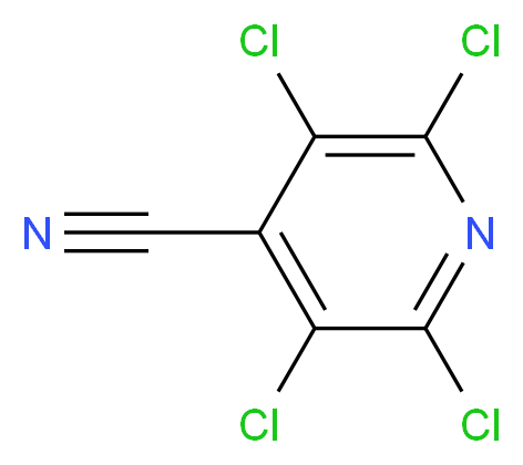 2,3,5,6-Tetrachloroisonicotinonitrile_分子结构_CAS_16297-06-6)