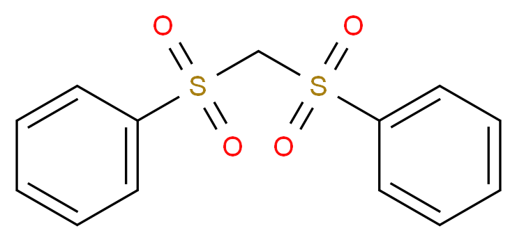 (benzenesulfonyl)methanesulfonylbenzene_分子结构_CAS_3406-2-8