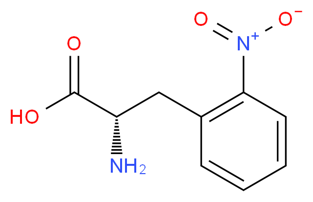 (2S)-2-amino-3-(2-nitrophenyl)propanoic acid_分子结构_CAS_169383-17-9