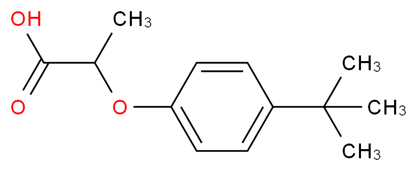 2-[4-(tert-Butyl)phenoxy]propanoic acid_分子结构_CAS_)