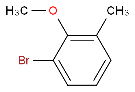 1-bromo-2-methoxy-3-methylbenzene_分子结构_CAS_52200-69-8