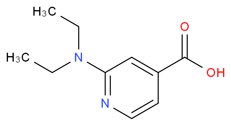 2-(diethylamino)pyridine-4-carboxylic acid_分子结构_CAS_855154-32-4
