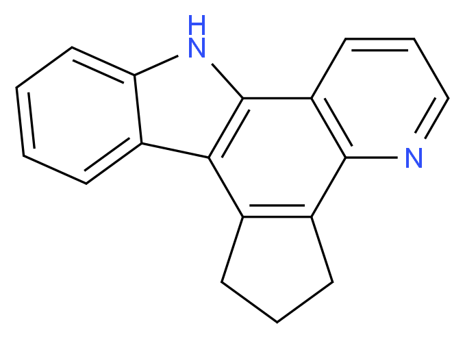 3,4-Cyclopentenopyrido[3,2-a]carbazole_分子结构_CAS_69477-66-3)