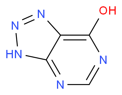 3H-[1,2,3]triazolo[4,5-d]pyrimidin-7-ol_分子结构_CAS_53472-18-7