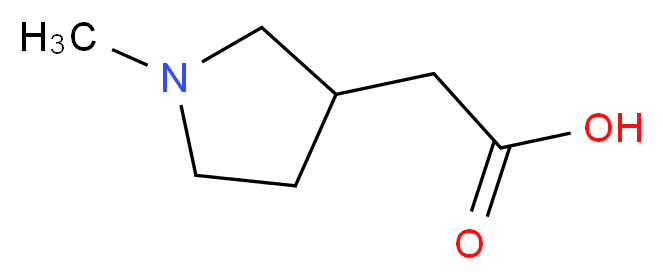 2-(1-Methyl-3-pyrrolidinyl)acetic acid_分子结构_CAS_102014-77-7)