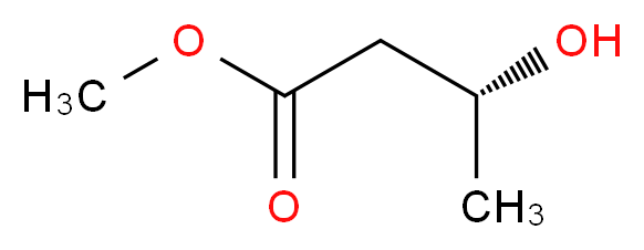 methyl (3R)-3-hydroxybutanoate_分子结构_CAS_3976-69-0