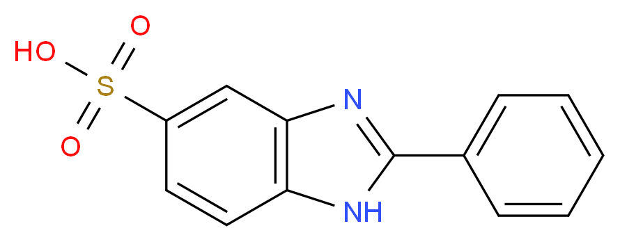 2-phenylbenzimidazole-5-sulfonic acid_分子结构_CAS_27503-81-7)