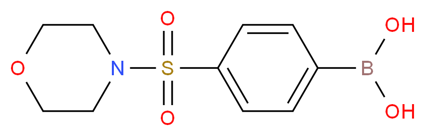 [4-(morpholine-4-sulfonyl)phenyl]boronic acid_分子结构_CAS_486422-69-9