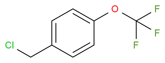 1-(chloromethyl)-4-(trifluoromethoxy)benzene_分子结构_CAS_65796-00-1