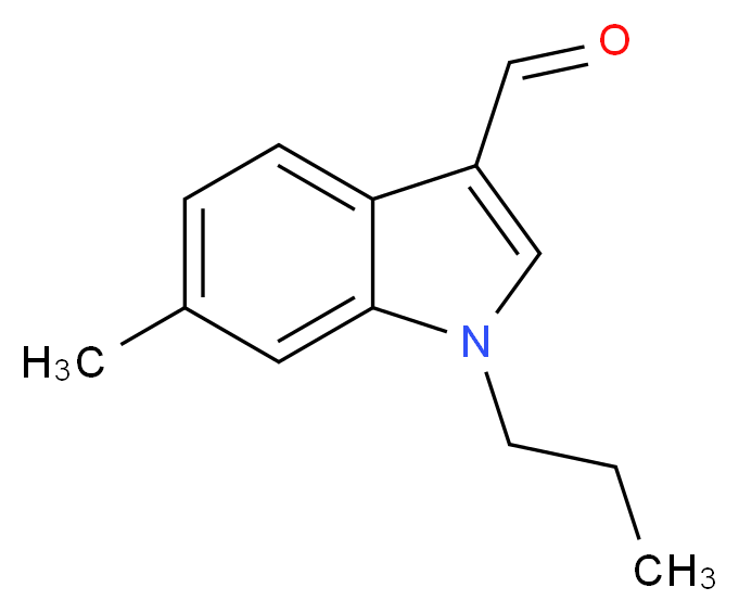 6-Methyl-1-propyl-1H-indole-3-carbaldehyde_分子结构_CAS_)