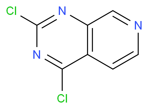 2,4-Dichloropyrido[3,4-d]pyrimidine_分子结构_CAS_908240-50-6)