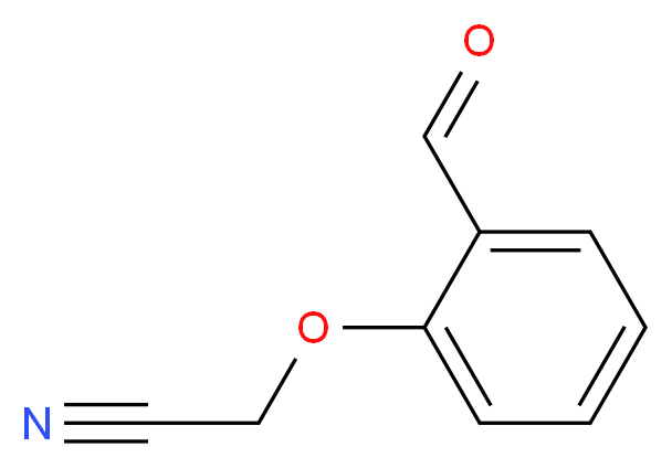 (2-formylphenoxy)acetonitrile_分子结构_CAS_)