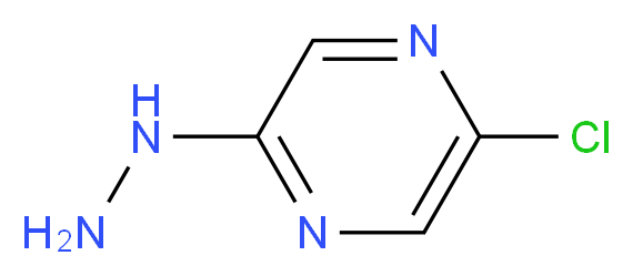 2-chloro-5-hydrazinylpyrazine_分子结构_CAS_299441-13-7