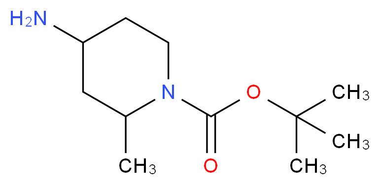 tert-butyl 4-amino-2-methylpiperidine-1-carboxylate_分子结构_CAS_952182-04-6