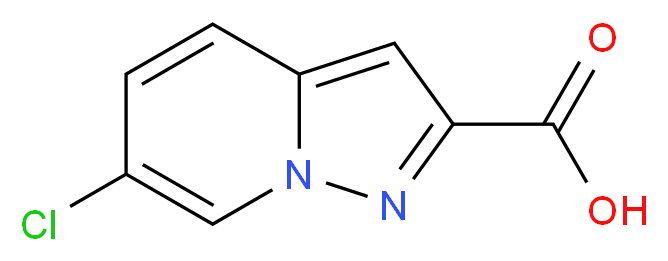 6-Chloropyrazolo[1,5-a]pyridine-2-carboxylic acid_分子结构_CAS_876379-75-8)