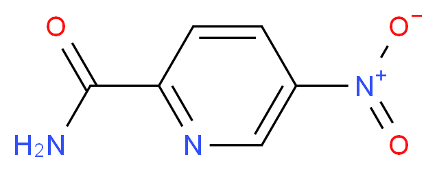 5-nitropyridine-2-carboxamide_分子结构_CAS_59290-34-5