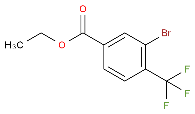 Ethyl 3-bromo-4-(trifluoromethyl)benzoate_分子结构_CAS_1214386-97-6)