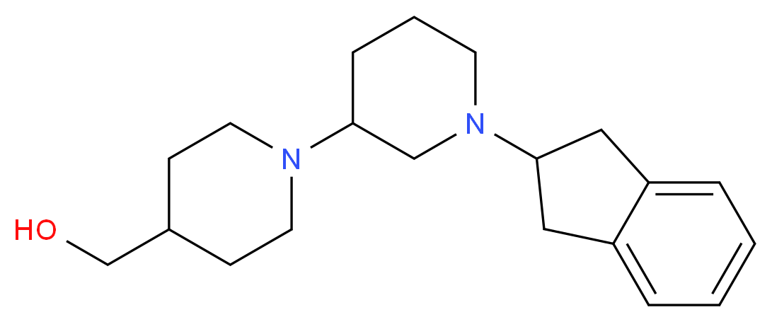 [1'-(2,3-dihydro-1H-inden-2-yl)-1,3'-bipiperidin-4-yl]methanol_分子结构_CAS_)