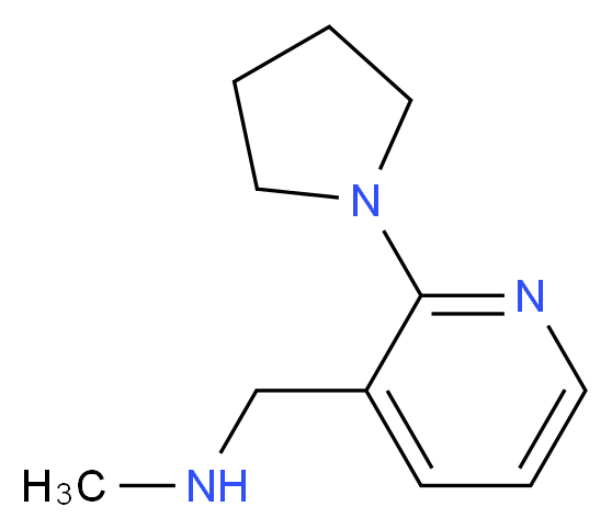 3-[(Methylamino)methyl]-2-(pyrrolidin-1-yl)pyridine 97%_分子结构_CAS_857284-17-4)