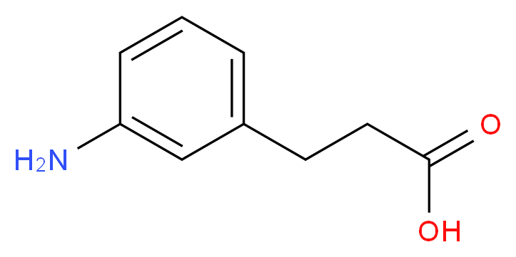 3-(3-Aminophenyl)propionic acid_分子结构_CAS_1664-54-6)