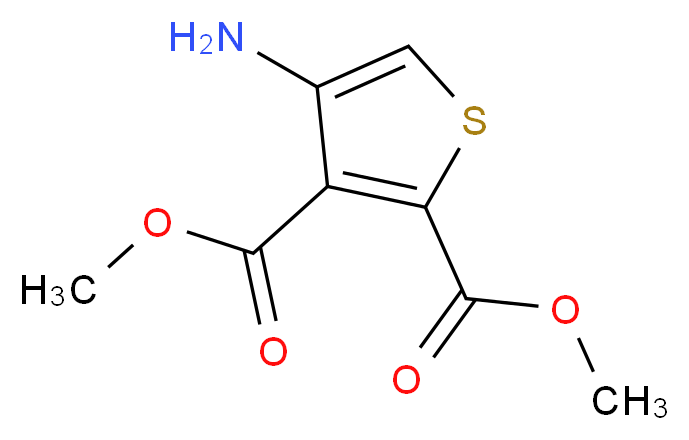 Dimethyl 4-aminothiophene-2,3-dicarboxylate_分子结构_CAS_62947-31-3)