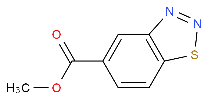 Methyl 1,2,3-benzothiadiazole-5-carboxylate_分子结构_CAS_23616-15-1)