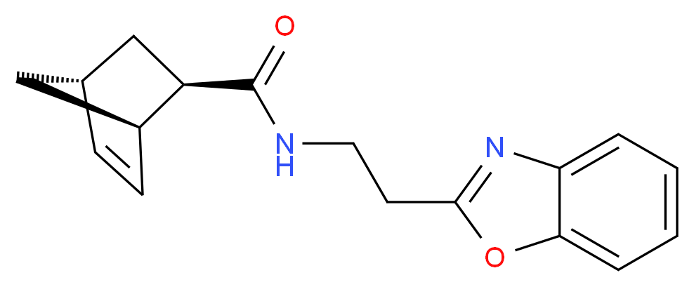 (1R*,2R*,4R*)-N-[2-(1,3-benzoxazol-2-yl)ethyl]bicyclo[2.2.1]hept-5-ene-2-carboxamide_分子结构_CAS_)