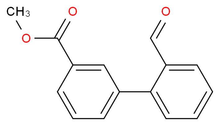 Methyl 2'-formyl[1,1'-biphenyl]-3-carboxylate_分子结构_CAS_)