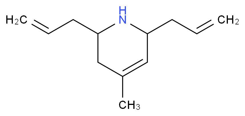 2,6-Diallyl-4-methyl-1,2,3,6-tetrahydropyridine_分子结构_CAS_436088-93-6)
