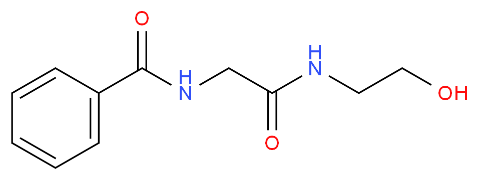 N-(2-hydroxyethyl)-2-(phenylformamido)acetamide_分子结构_CAS_72085-01-9