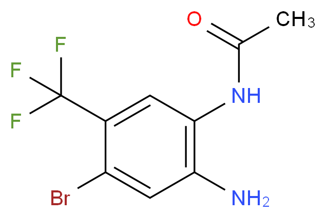 N-[2-amino-4-bromo-5-(trifluoromethyl)phenyl]acetamide_分子结构_CAS_157554-73-9