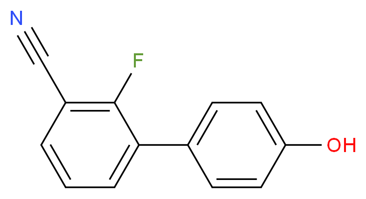 2-Fluoro-4'-hydroxy-[1,1'-biphenyl]-3-carbonitrile_分子结构_CAS_1261951-45-4)