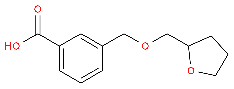 3-[(Tetrahydro-2-furanylmethoxy)methyl]-benzoic acid_分子结构_CAS_)
