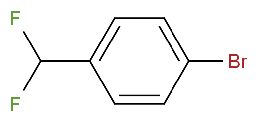 1-bromo-4-(difluoromethyl)benzene_分子结构_CAS_51776-71-7