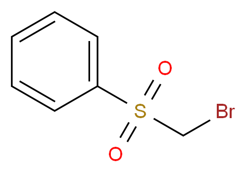 bromomethanesulfonylbenzene_分子结构_CAS_19169-90-5