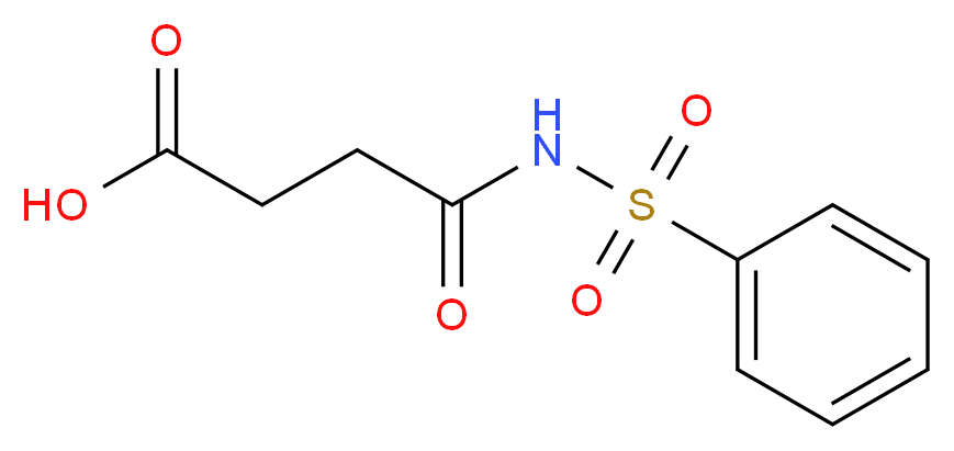 4-Benzenesulfonylamino-4-oxo-butyric acid_分子结构_CAS_100462-43-9)